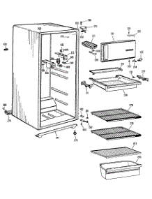 02 - Section2 parts for Ge Refrigerator SSD14CKBLWH from AppliancePartsPros.com