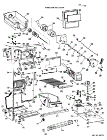02 - Freezer Section parts for Ge Refrigerator CSX24DKD from AppliancePartsPros.com