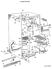 02 - Freezer Section parts for Ge Refrigerator CSX22GKD from AppliancePartsPros.com