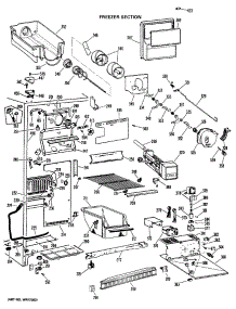 02 - Freezer Section parts for Ge Refrigerator CSX24XKD from AppliancePartsPros.com