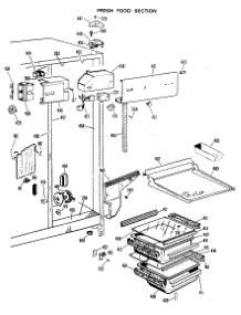 03 - Fresh Food Section parts for Ge Refrigerator CSX24XKD from AppliancePartsPros.com