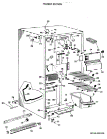02 - Freezer Section parts for Ge Refrigerator CSX20ELG from AppliancePartsPros.com