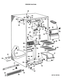 02 - Freezer Section parts for Ge Refrigerator CSX20LLG from AppliancePartsPros.com