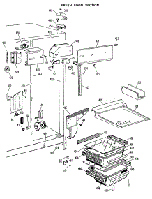 03 - Fresh Food Section parts for Ge Refrigerator CSX22DLJ from AppliancePartsPros.com