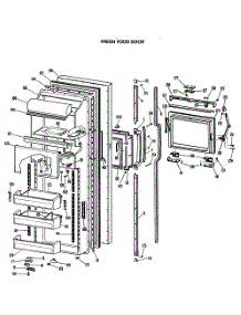 02 - Fresh Food Door parts for Ge Refrigerator CSXW27CLN from AppliancePartsPros.com