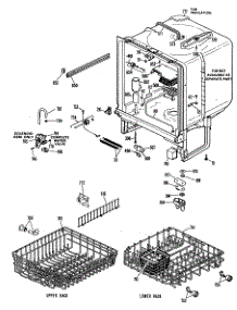 02 - Section2 parts for Ge Dishwasher HDA2030M20 from AppliancePartsPros.com