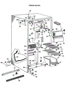 02 - Freezer Section parts for Ge Refrigerator CSX20ELR from AppliancePartsPros.com