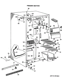 02 - Freezer Section parts for Ge Refrigerator CSX22GLP from AppliancePartsPros.com