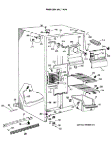02 - Freezer Section parts for Ge Refrigerator CSX20EASAWH from AppliancePartsPros.com