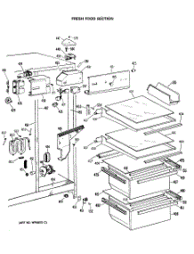 03 - Fresh Food Section parts for Ge Refrigerator CSX22GRSAWH from AppliancePartsPros.com
