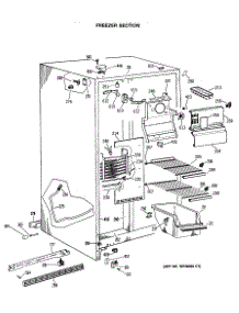 02 - Freezer Section parts for Ge Refrigerator CSX22GASAWH from AppliancePartsPros.com
