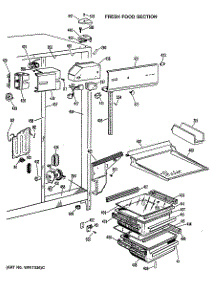 03 - Fresh Food Section parts for Ge Refrigerator CSXC24XLR from AppliancePartsPros.com