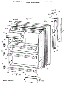 02 - Fresh Food Door parts for Ge Refrigerator CTX21GASNRAD from AppliancePartsPros.com