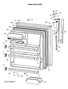 02 - Fresh Food Door parts for Ge Refrigerator CTX21GASMRWH from AppliancePartsPros.com