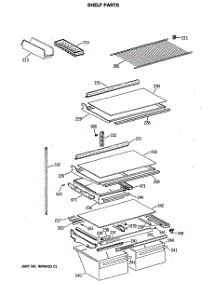 04 - Shelf Parts parts for Ge Refrigerator CTX21GASMRAD from AppliancePartsPros.com