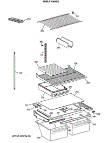 04 - Shelf Parts parts for Ge Refrigerator CTX21BASMRAD from AppliancePartsPros.com