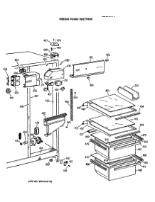 03 - Fresh Food Section parts for Ge Refrigerator CSX22GASBWH from AppliancePartsPros.com