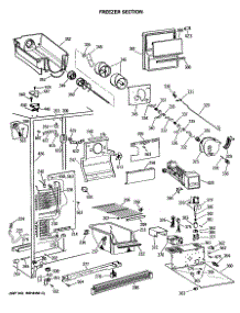 02 - Freezer Section parts for Ge Refrigerator CSX22BRSMWH from AppliancePartsPros.com