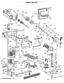 03 - Freezer Section parts for Ge Refrigerator CSX27DRTAWW from AppliancePartsPros.com