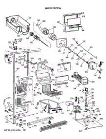 03 - Freezer Section parts for Ge Refrigerator CSK27PFTCWW from AppliancePartsPros.com