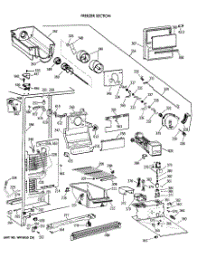 02 - Freezer Section parts for Ge Refrigerator CSH22GRXAWW from AppliancePartsPros.com