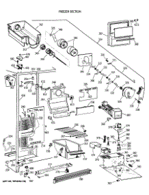 02 - Freezer Section parts for Ge Refrigerator CSH24GRXAWW from AppliancePartsPros.com