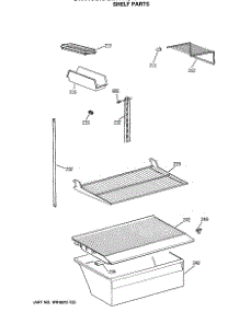 04 - Shelf Parts parts for Ge Refrigerator CTX18CASGRAD from AppliancePartsPros.com