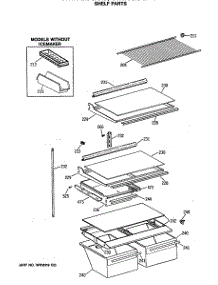 04 - Shelf Parts parts for Ge Refrigerator CTX18GASGRWH from AppliancePartsPros.com