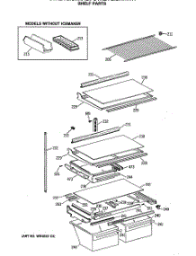 04 - Shelf Parts parts for Ge Refrigerator CTX21GASRRWW from AppliancePartsPros.com