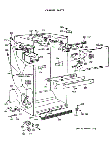 03 - Cabinet Parts parts for Ge Refrigerator CTX18CISQRWW from AppliancePartsPros.com