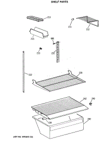 04 - Shelf Parts parts for Ge Refrigerator CTX18CASQRAD from AppliancePartsPros.com