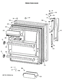 02 - Fresh Food Door parts for Ge Refrigerator CTX18GISQRWH from AppliancePartsPros.com