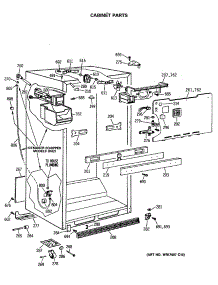 03 - Cabinet Parts parts for Ge Refrigerator CTX18GASQRWW from AppliancePartsPros.com