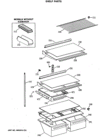 04 - Shelf Parts parts for Ge Refrigerator CTX18GASQRAD from AppliancePartsPros.com