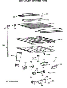05 - Compartment Separator Parts parts for Ge Refrigerator CTX18GISQRAD from AppliancePartsPros.com