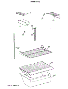 04 - Shelf Parts parts for Ge Refrigerator CTX18CASJRWW from AppliancePartsPros.com