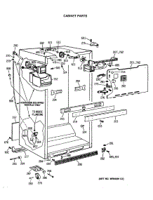 03 - Cabinet Parts parts for Ge Refrigerator CTX18GISJRWH from AppliancePartsPros.com