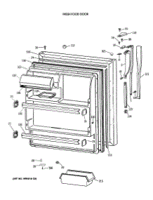 02 - Fresh Food Door parts for Ge Refrigerator CTX18GISVRWH from AppliancePartsPros.com
