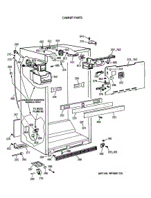 03 - Cabinet Parts parts for Ge Refrigerator CTX18GISVRWH from AppliancePartsPros.com