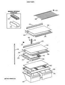 04 - Shelf Parts parts for Ge Refrigerator CTX18GASVRWH from AppliancePartsPros.com