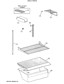 04 - Shelf Parts parts for Ge Refrigerator CTX18CASVRAD from AppliancePartsPros.com
