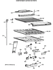 05 - Compartment Separator Parts parts for Ge Refrigerator CTX18CISVRWW from AppliancePartsPros.com
