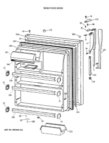 02 - Fresh Food Door parts for Ge Refrigerator CTX21GISSRAD from AppliancePartsPros.com
