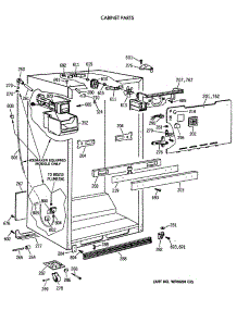 03 - Cabinet Parts parts for Ge Refrigerator CTX24GASLRWH from AppliancePartsPros.com