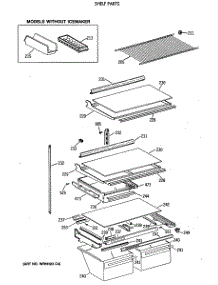 04 - Shelf Parts parts for Ge Refrigerator CTX24GASLRWH from AppliancePartsPros.com