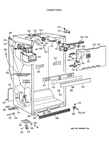 03 - Cabinet Parts parts for Ge Refrigerator CTX18GISWRWH from AppliancePartsPros.com