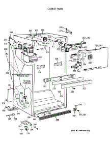 03 - Cabinet Parts parts for Ge Refrigerator CTX18CISWRWW from AppliancePartsPros.com