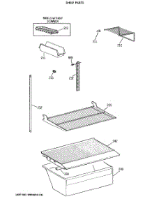 04 - Shelf Parts parts for Ge Refrigerator CTX18CASWRAD from AppliancePartsPros.com