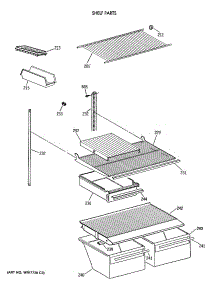 04 - Shelf Parts parts for Ge Refrigerator CTH18EATFRWH from AppliancePartsPros.com