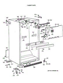 03 - Cabinet Parts parts for Ge Refrigerator CTH21GATFRWH from AppliancePartsPros.com